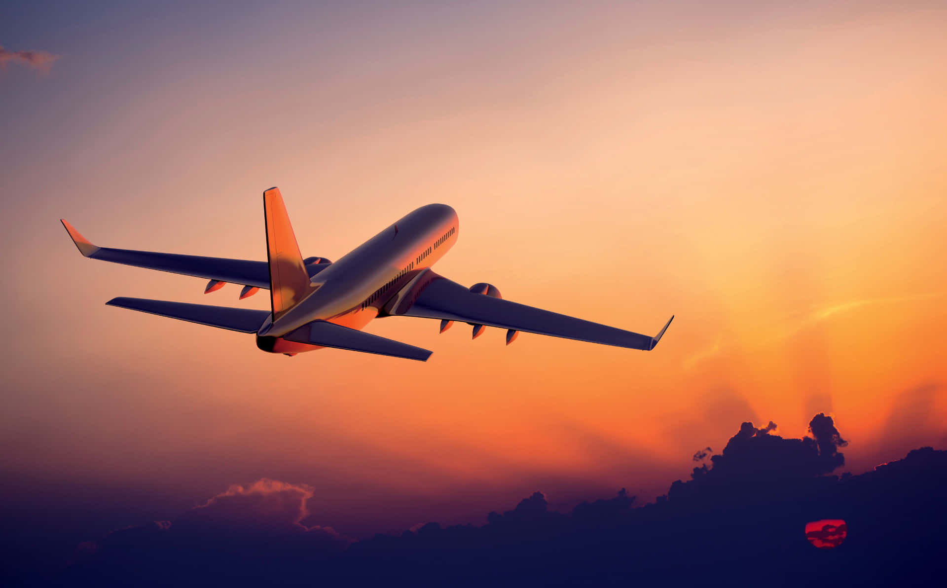 white airplane